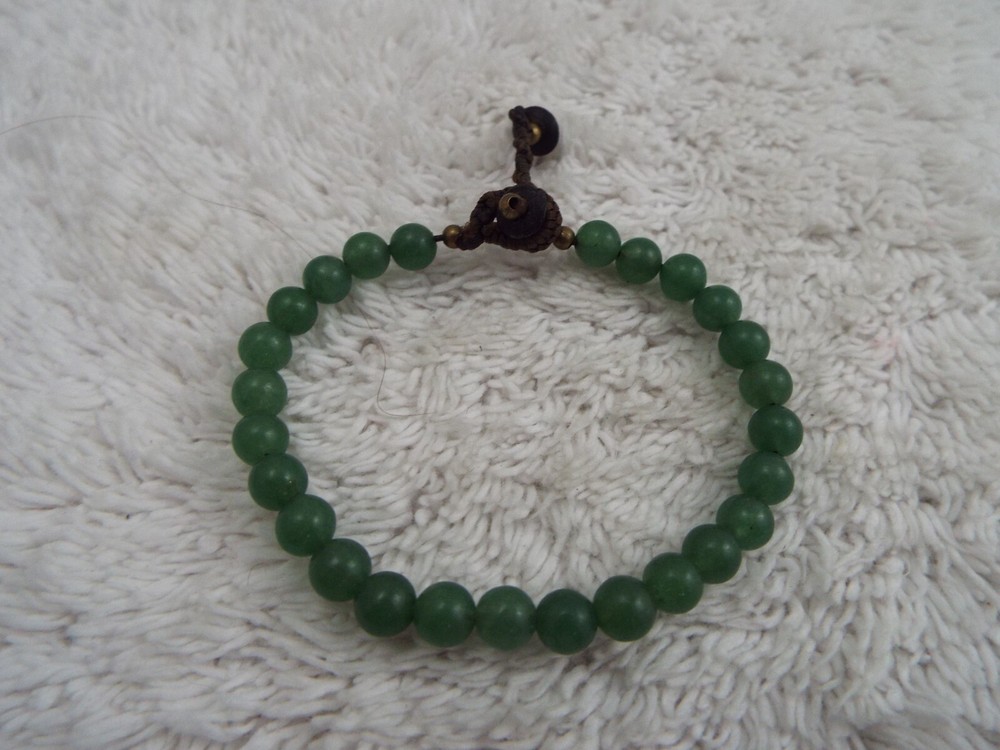 Green Adventurine Stone Bead Bracelet