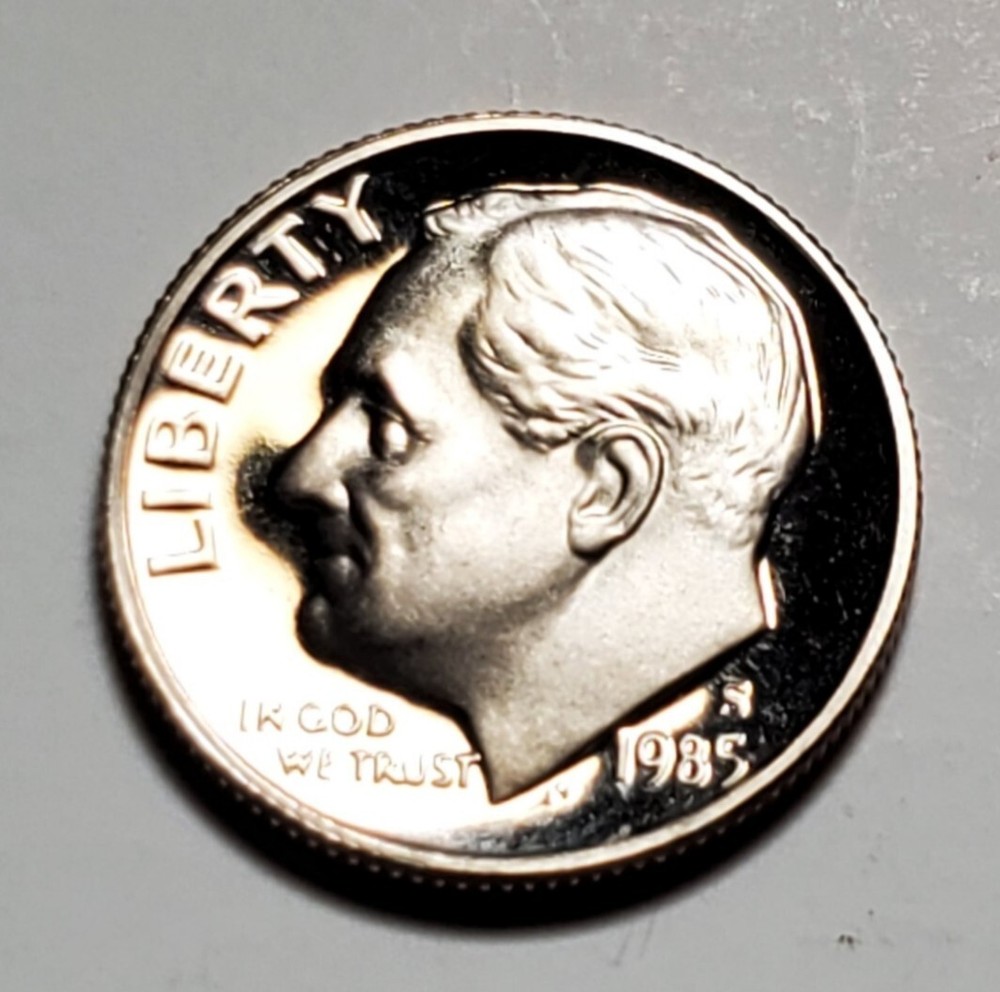 1985 S ROOSEVELT DIME PROOF UNC #C8166