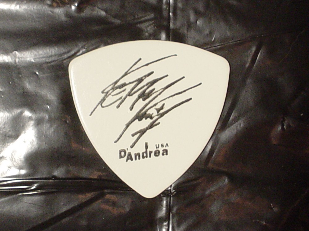 SLAYER Devil Head Logo & Kerry King Signature 1999 Concert Tour GUITAR PICK