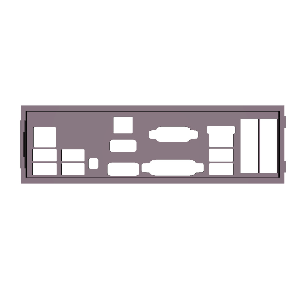 Asus P8Z77-V Pro I/O Shield, 3D Printed, IO Backplate