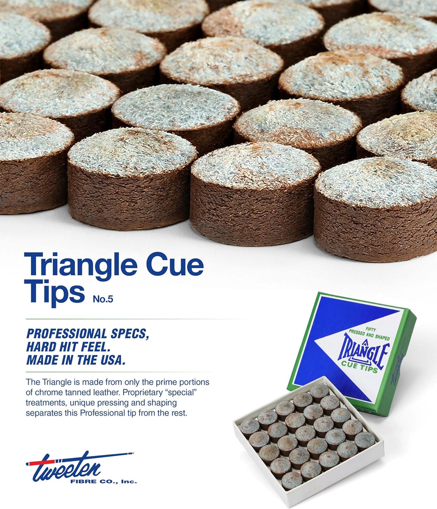 Triangle Billiard Pool Cue Tips