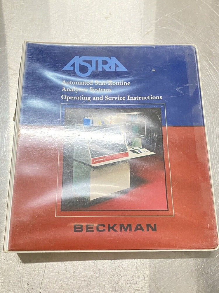 Beckman Astra Automated Stat/routine Analyzer System - Users Guide / Manual