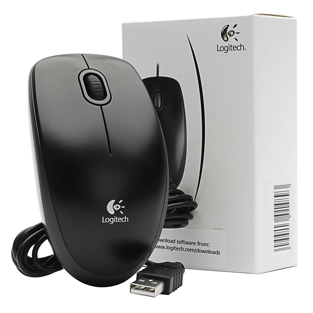 Logitech Business Office M100R USB Optical Mouse For PC Laptop Computer