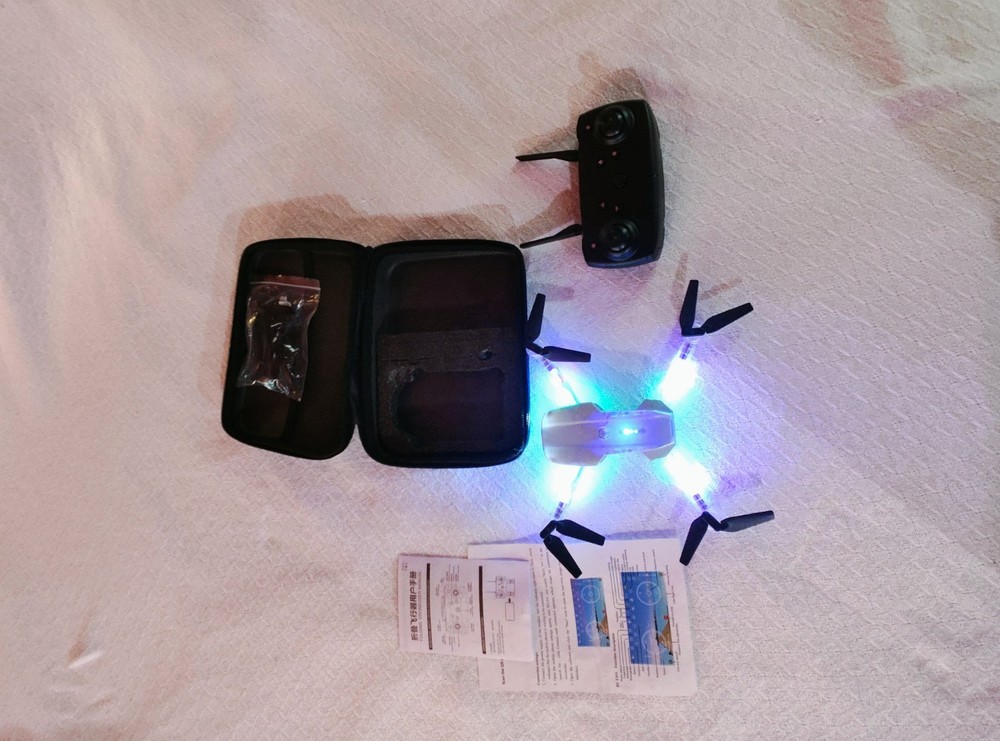 Drone  Foldable Mini Camera Drone W/ Controller/Phone Mount