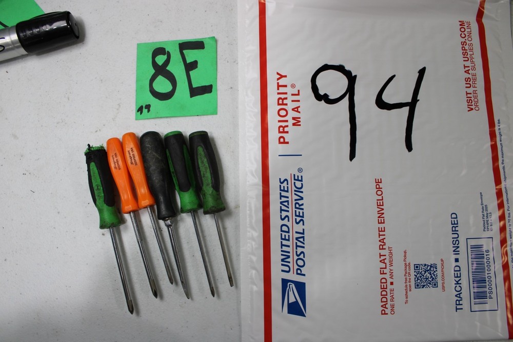 SNAP ON PHILLIPS DRIVER LOT RED GREEN BLACK ORANGE