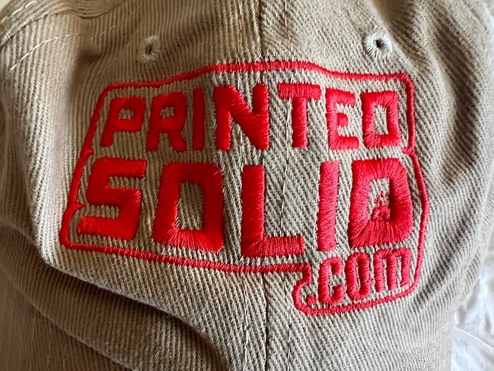 PRINTED SOLID .com 3D Printers & supplies Baseball Hat Cap