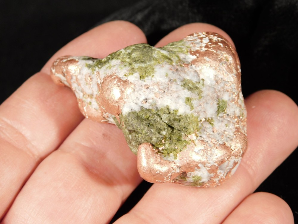 Heavy Solid 100% Natural COPPER NUGGET or Native Copper Float Michigan 103gr