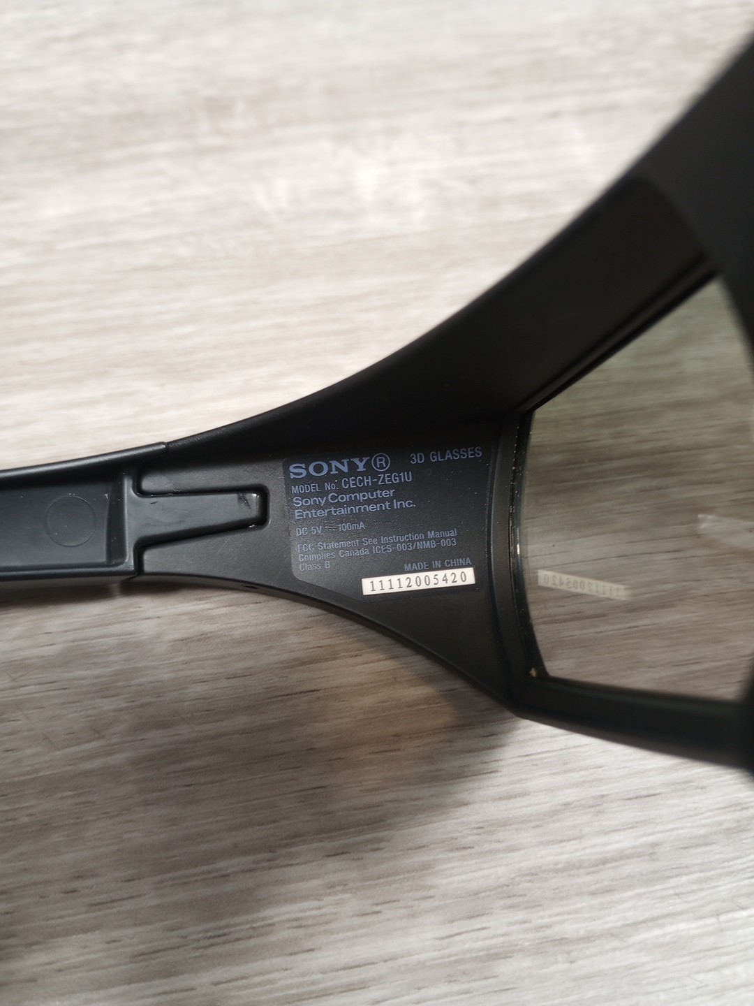 Sony Playstation PS3 3D Glasses CECH-ZEG1U - Untested (1 Pair)