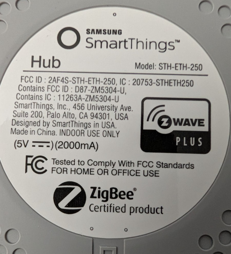 Samsung SmartThings Hub STH-ETH-250 open box