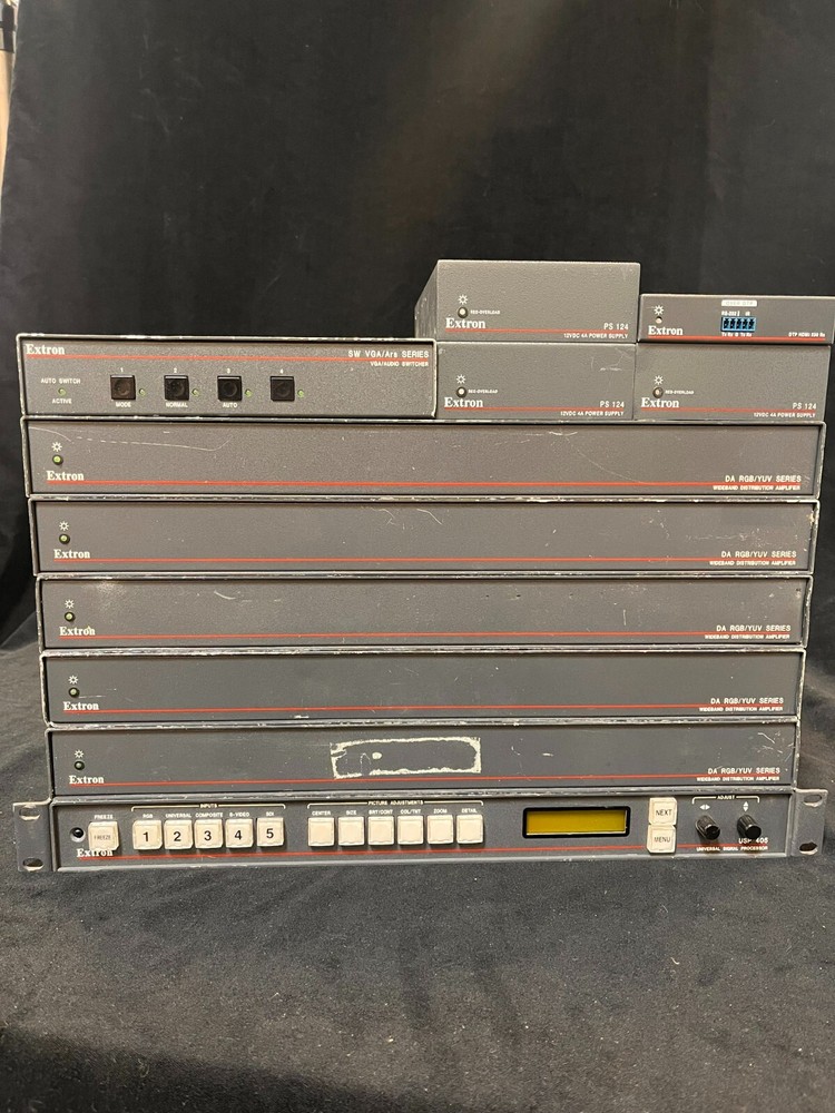 Extron Rack Mount VGA Video Processor/ amplifier/ PS/ Switcher (See Description)