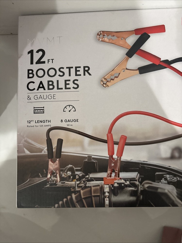 12 Ft Booster Cables & Gauge