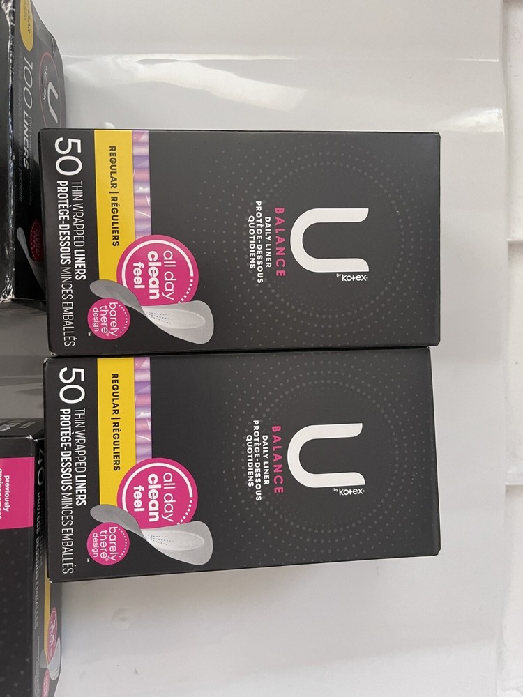 U by Kotex mixed，four boxes, Total 240 Pantiliners