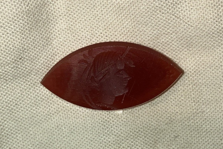 Vtg Fine Carnelian Intaglio