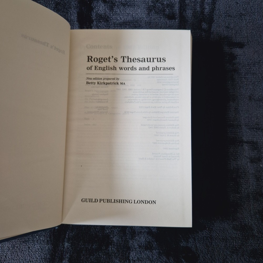 Roget's Thesaurus New Edition Hardback Guild Publishing