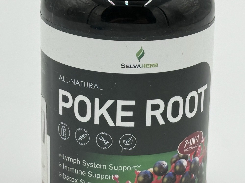 Lymphatic Support Herbal Complex Extract ~ Poke Root Extract for Lymph System...