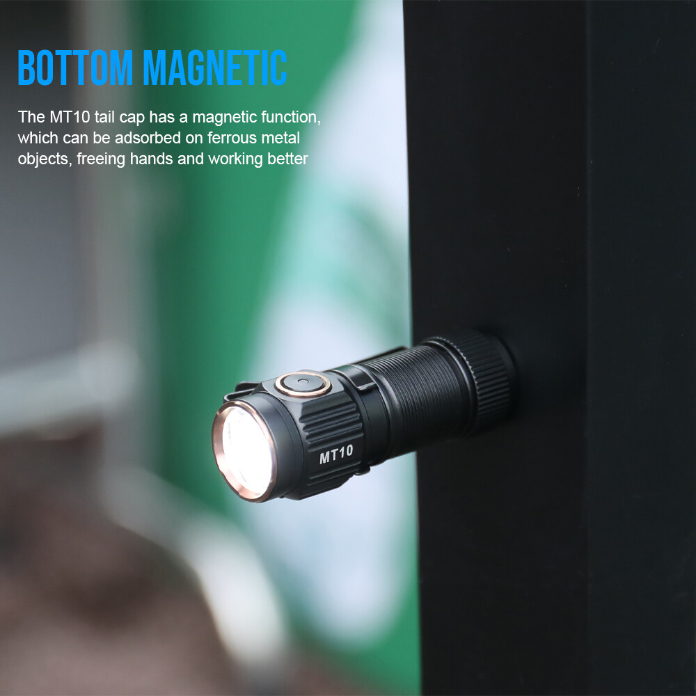 TrustFire EDC Flashlight Rechargeable,1000 Lumen Flashlight 5 Modes Torch（MT10）