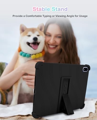 Case for OnePlus Pad 3/Pad 2 Pro, Friendly Soft Silicone Adjustable Stand