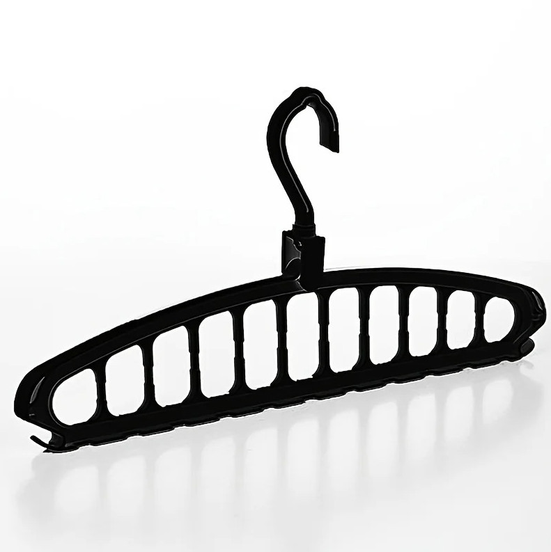1 pc Folding Multi-Hole Clothes Hanger Non-Slip Closet Space Saver Organizer
