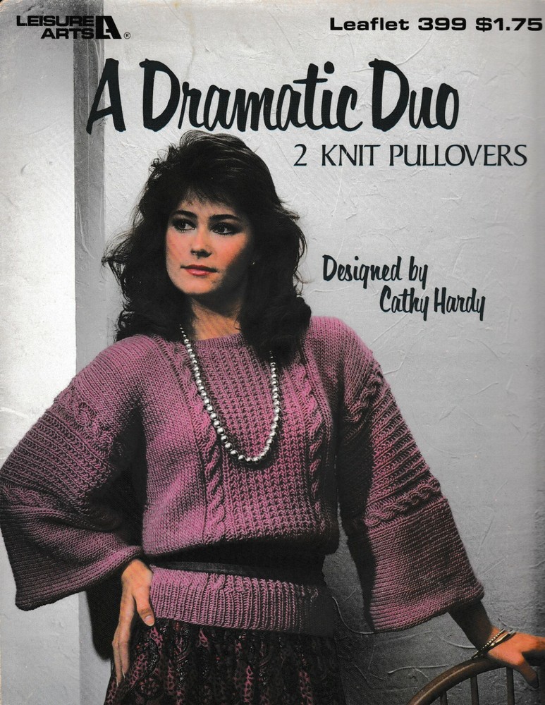 A Dramatic Duo 2 Knit Pullovers | Leisure Arts 399