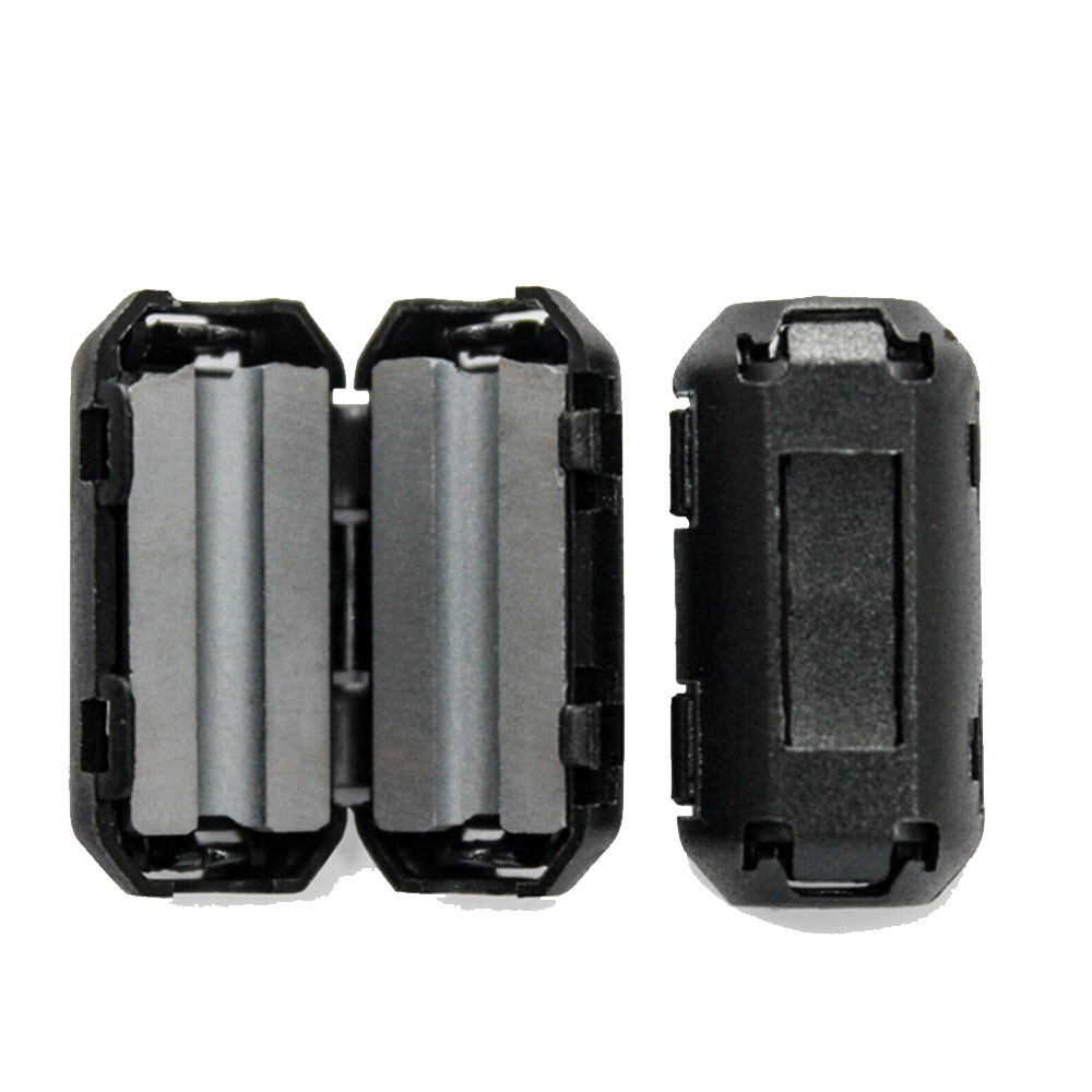 10 Pcs Ferrite Beads Clip-on Ring Core RFI EMI Noise Filter Clamp Choke Coil Hot