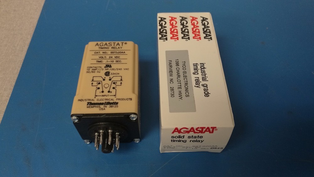 TIMER TIMING RELAY AGASTAT SST320AA  24 VDC  .1-10 SEC