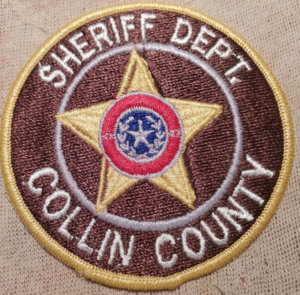 TX Collin County Texas Sheriff Shoulder Patch (3.5In Diameter)