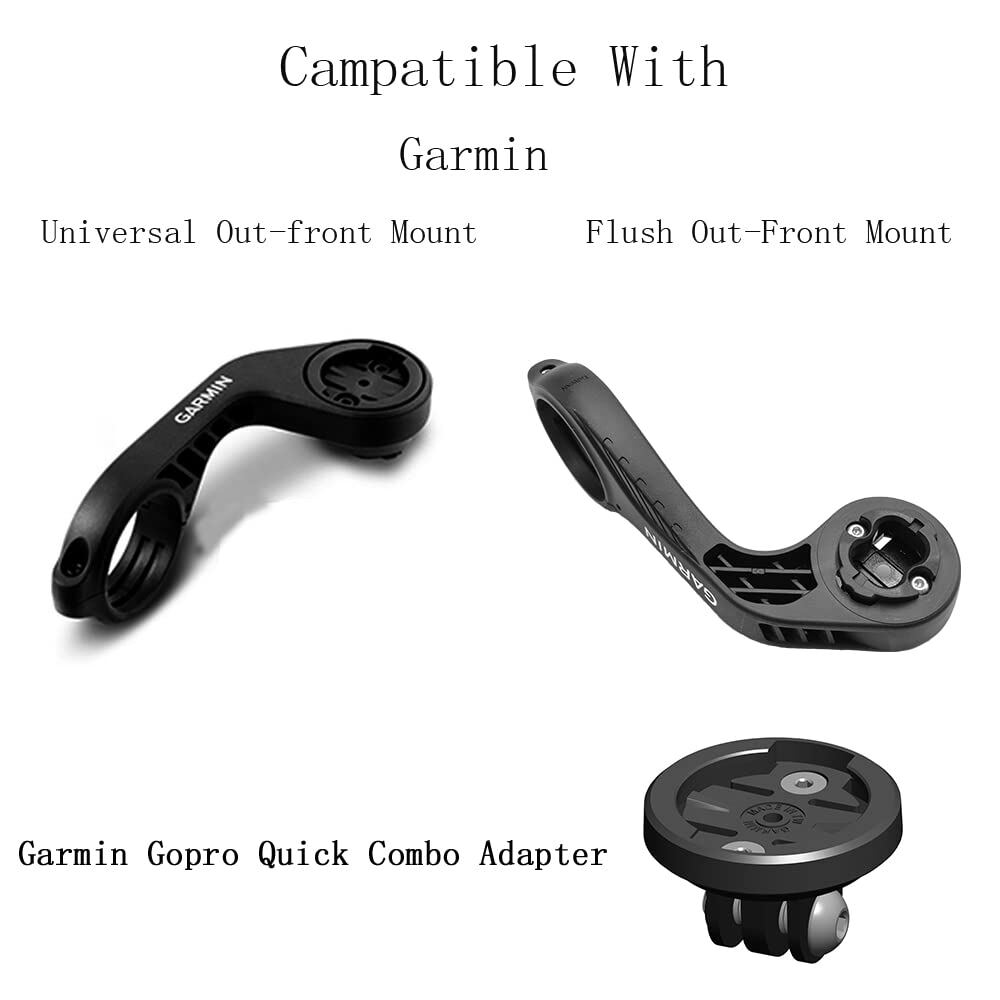 Outfront Mount For Garmin Edge Compatible With Camera Or Headlight Quick Release