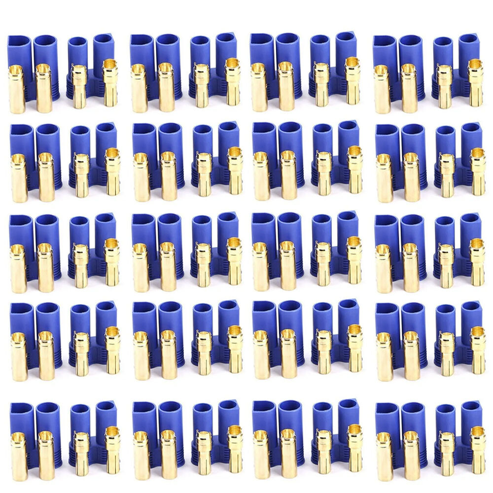 20 Pairs For EC5 Device Connector Plug For RC Car Plane Helicopter Battery Lipo