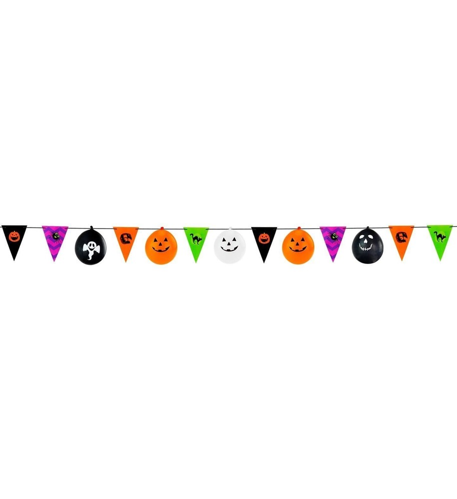 Halloween Balloon And Flag Garland