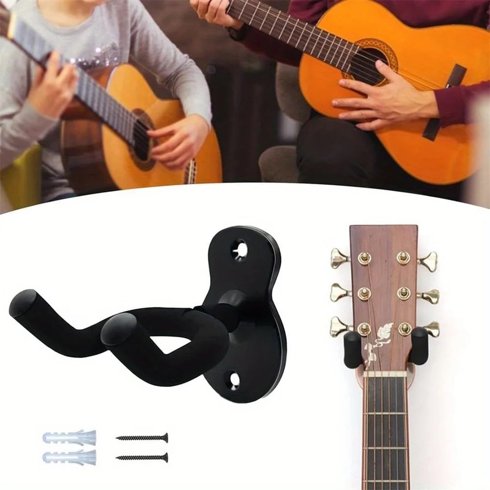 2 Pack Wall Mount Guitar Hanger Ukulele Hook Display Stand Violin Wall Rack
