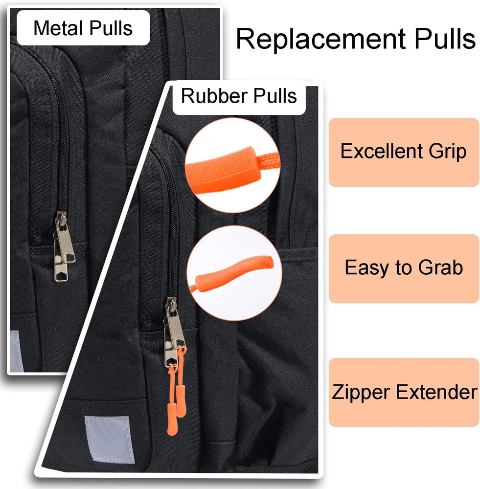 12Pack Zipper Pull Replacement, Golf Bag Parcord Zipper Pull Tab Replacement for