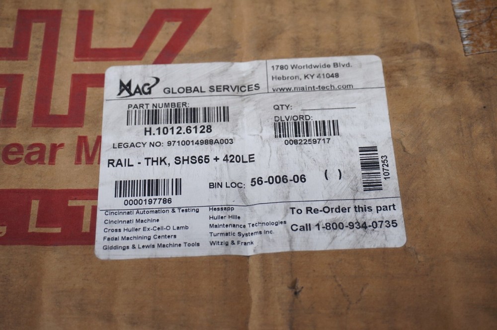 THK SHS65-420LE Linear Rail