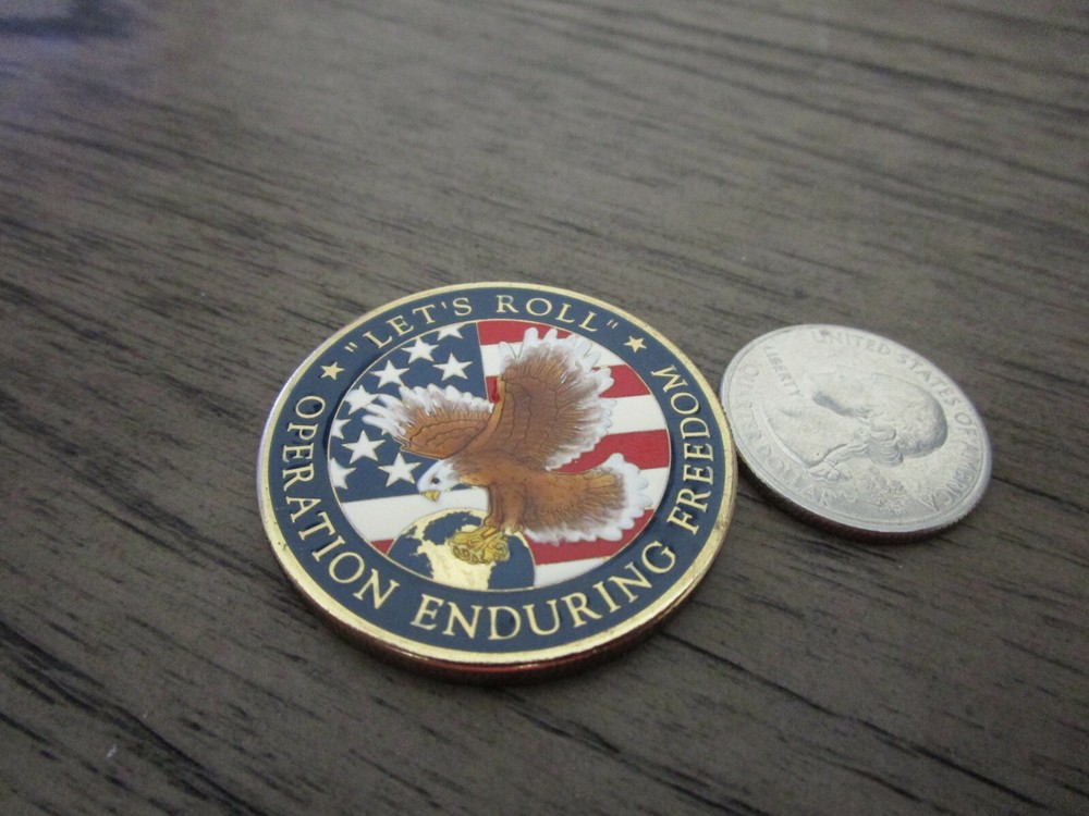 United States Armed Forces OEF Lets Roll Challenge Coin #252H