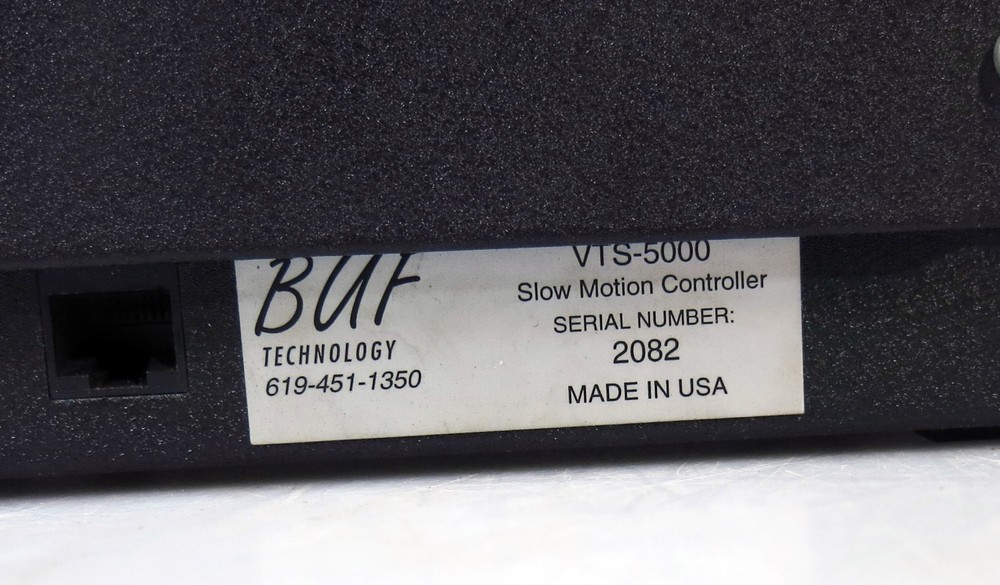 Buf Technology(Buftek) VTS-5000 Slow Motion Controller + "The Slide"