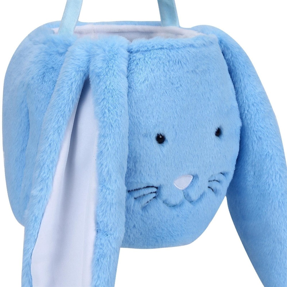 Easter Basket,Bunny Easter Baskets,Easter Egg Basket Plush Easter Buckets for...
