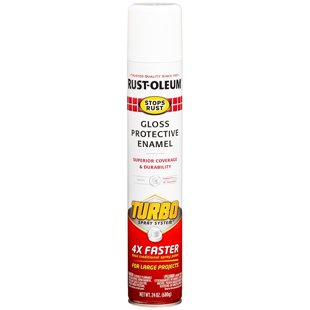 Rust-Oleum Stops Rust 24 oz Turbo Spray System - Gloss White
