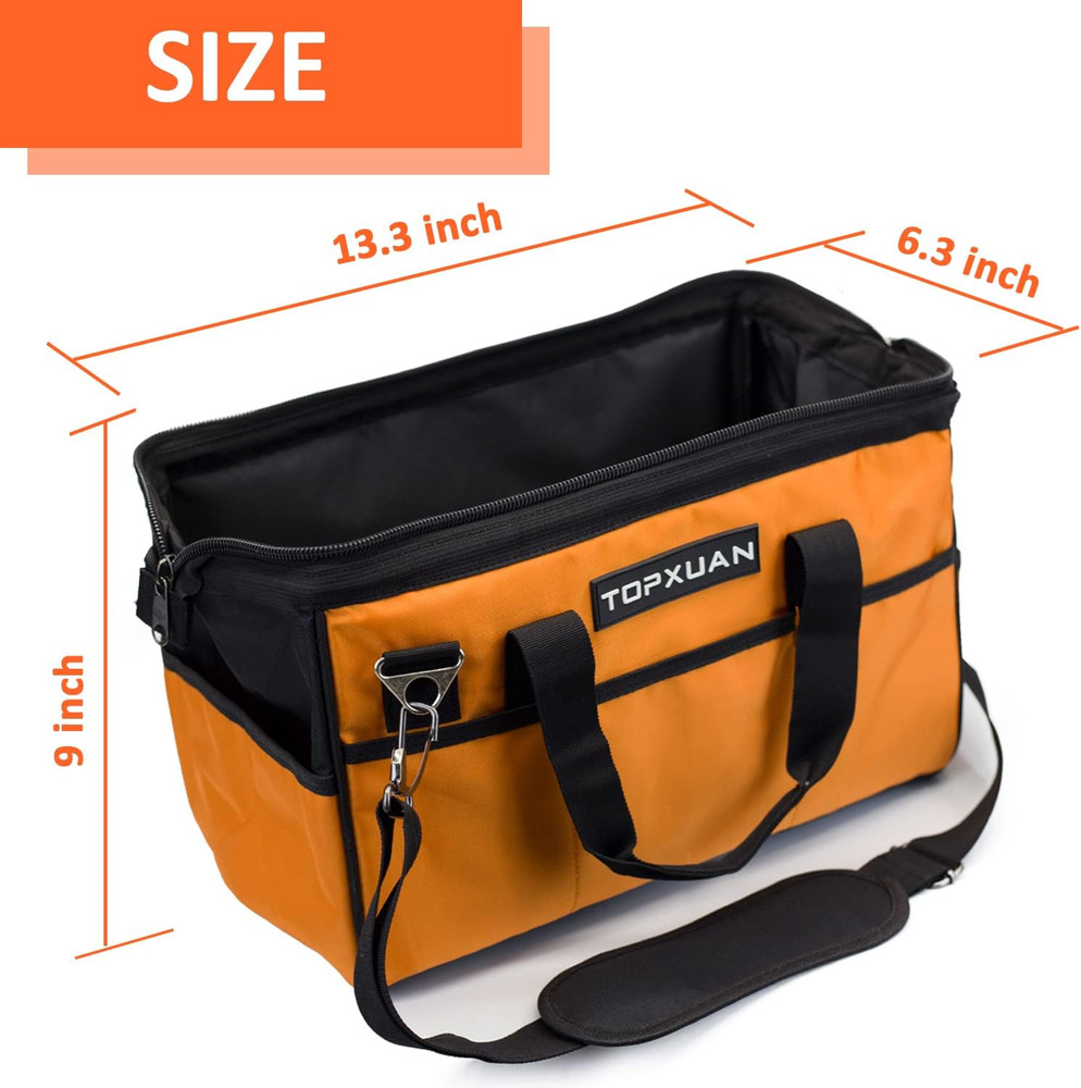 Versatile 13" & 16" Orange Tool Bag Set for All Your DIY Projects