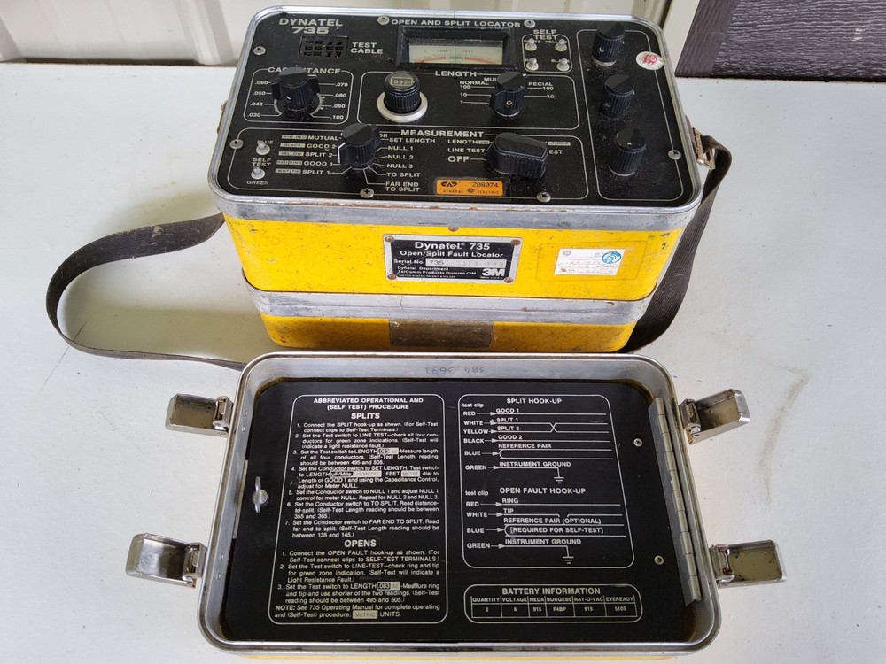 3M DYNATEL 735 Portable Open/Split Cable Fault Locator