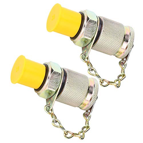 2Pcs Hydraulic Pressure Test Coupling Kit, High Pressure Hose Fitting