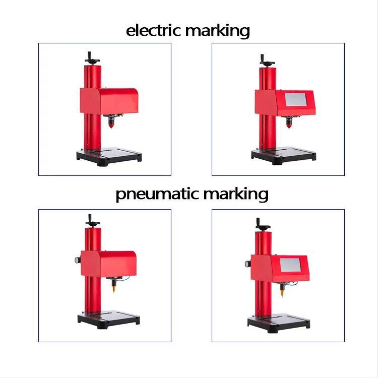 7" Screen Portable handheld pneumatic dot peen marking machine VIN code 110*70mm