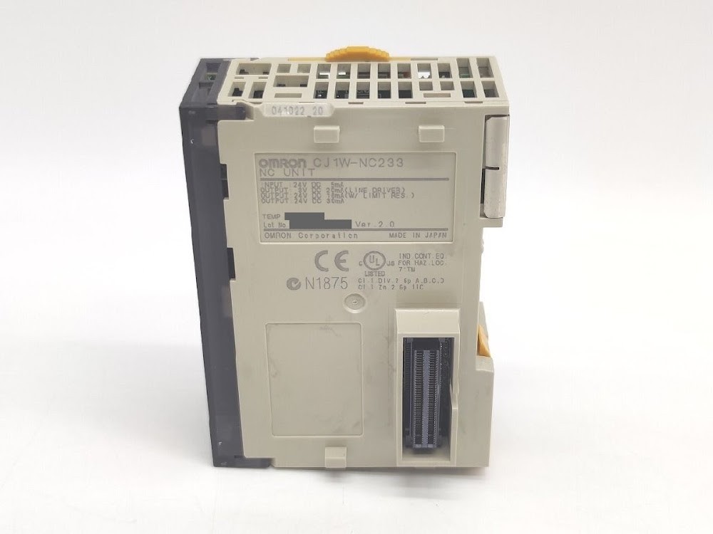 OMRON CJ1W-NC233 Ver.2.0 NC Position Control Unit Module USED