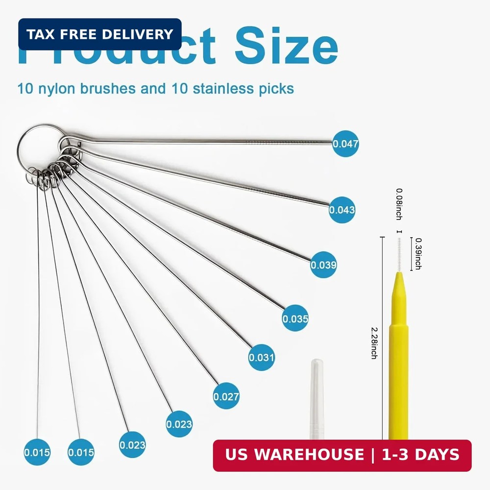 Multiplesize Showerhead Cleaner Tools, Shower Head Cleaning Brushes Small Hole,