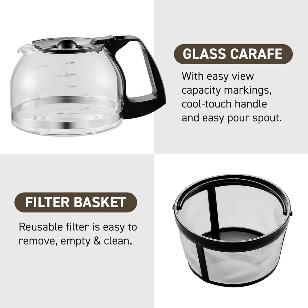 Coffee Maker Drip 5 Cup Programmable Reusable Filter Mini Small Office Home