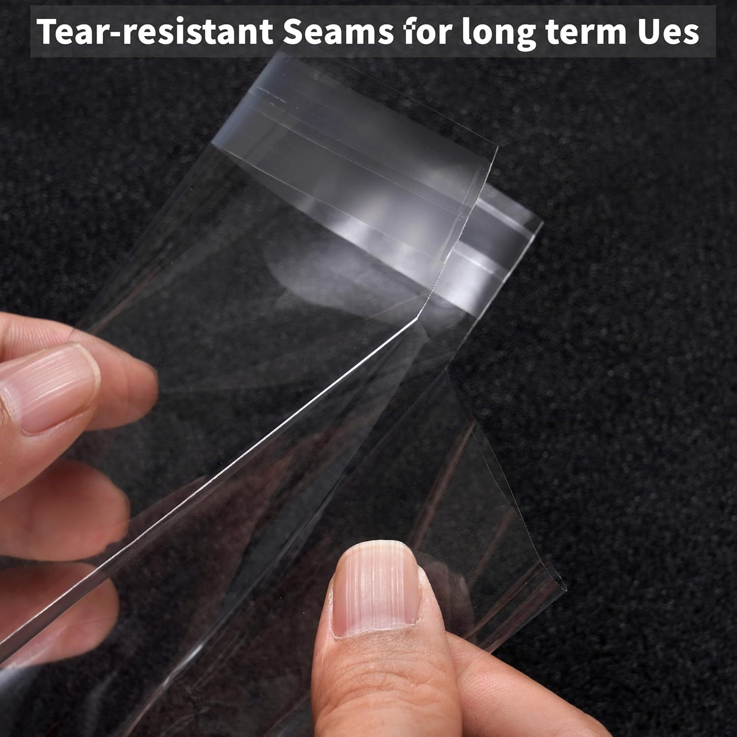 Plastic Cello Bags Clear Food Grade Self Sealing Bulk Pack of 200 4x6 Inches