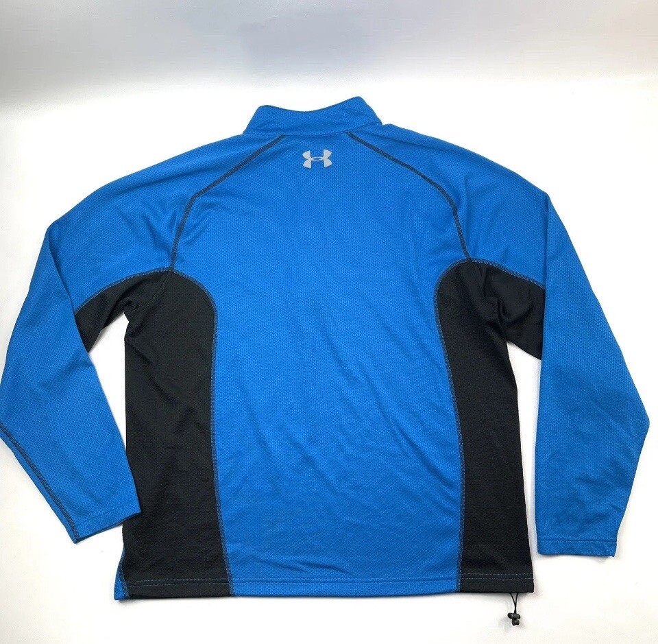 Under Armour Men’s 1/4 Zip Up Pullover Blue Jacket Size XL