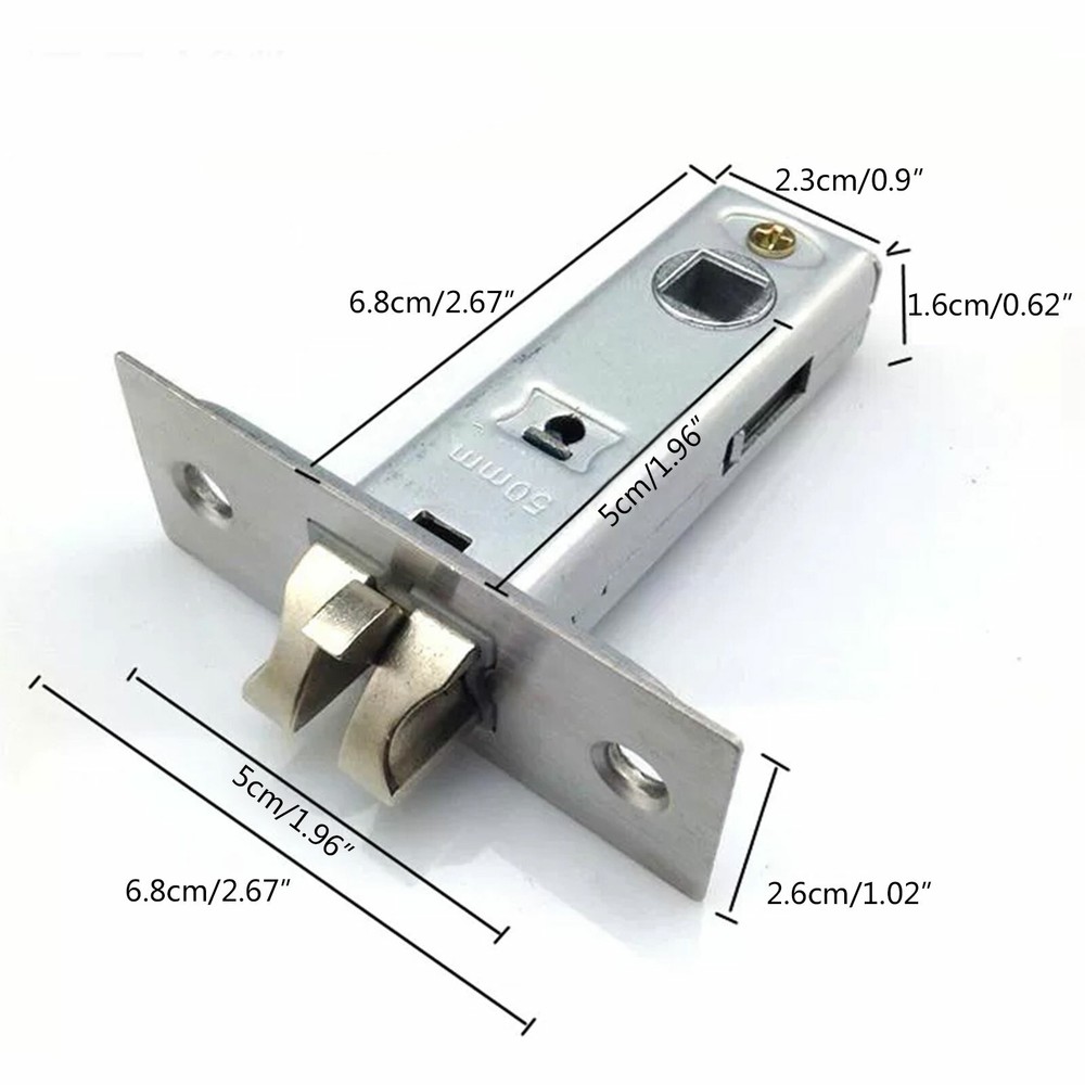 Stainless Cabinet Door knobs Fireproof Disk Ring Lock W/Recessed Pull Handle