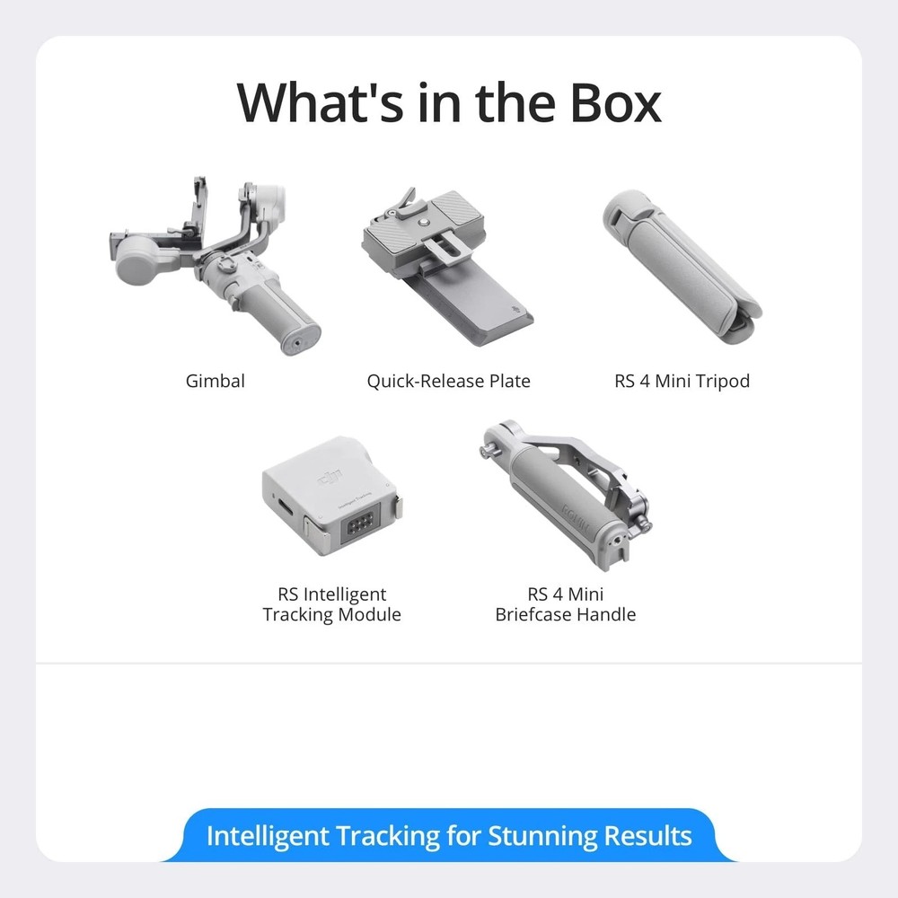 DJI RS4 Mini Combo Camera Gimbal Stabilizer with Intelligent Tracking