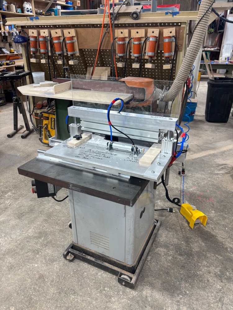 sliding tenoning coping shaper attachment