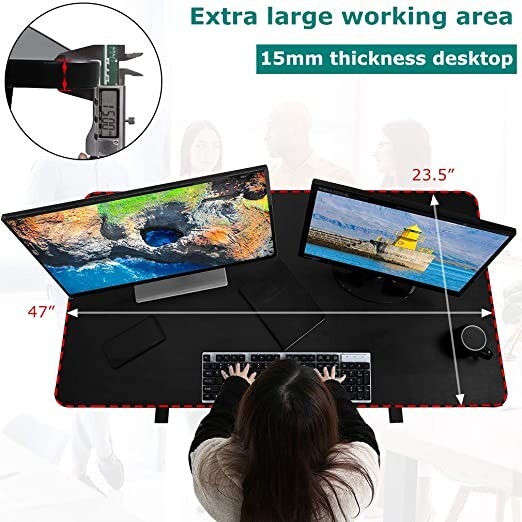 Standing Desk Converter Height Adjustable Desk Computer Workstation Desk Black