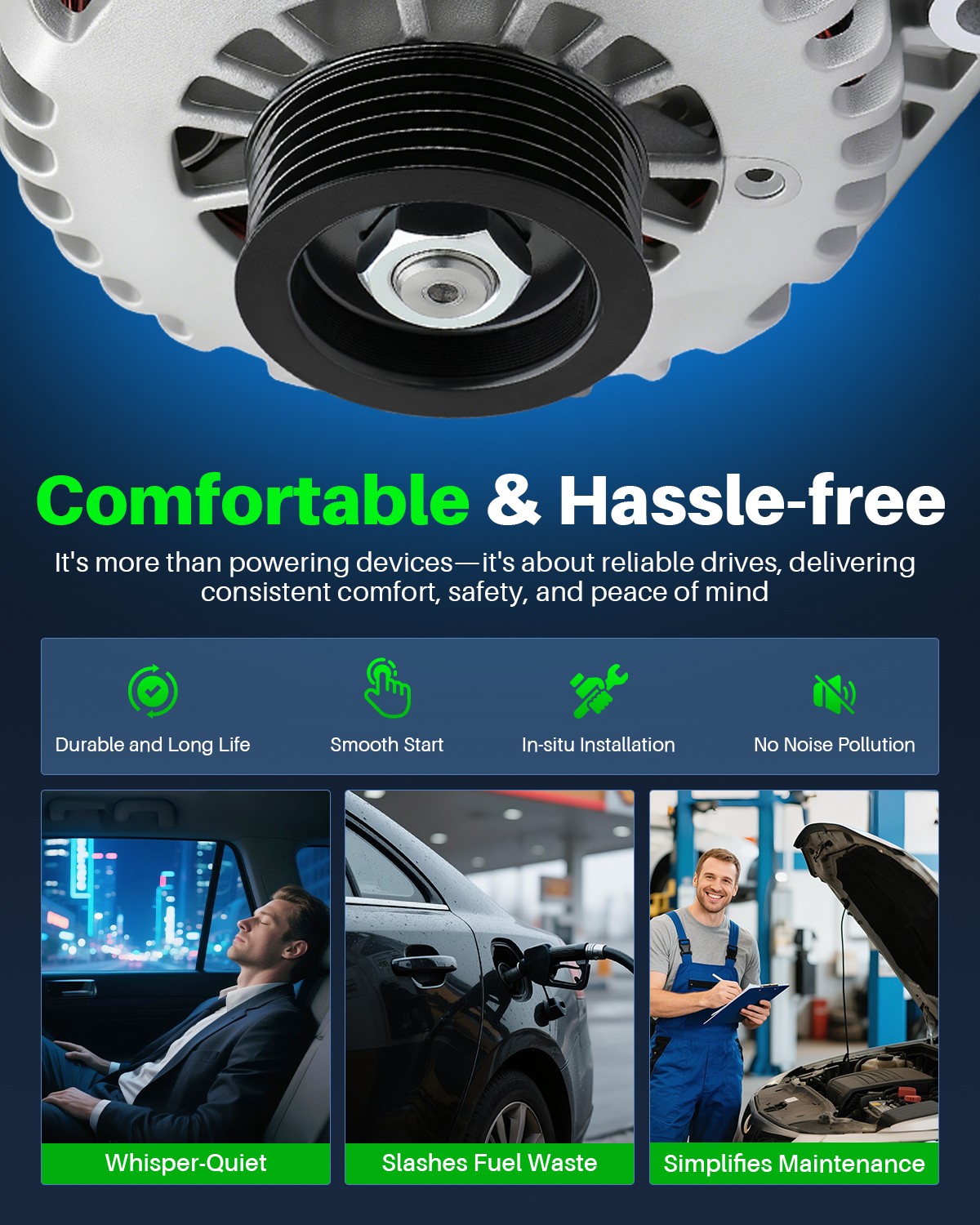 Alternator for Chevrolet Soleverado 1500 2500 HD 1500 2500 25877026 160Amp 12V